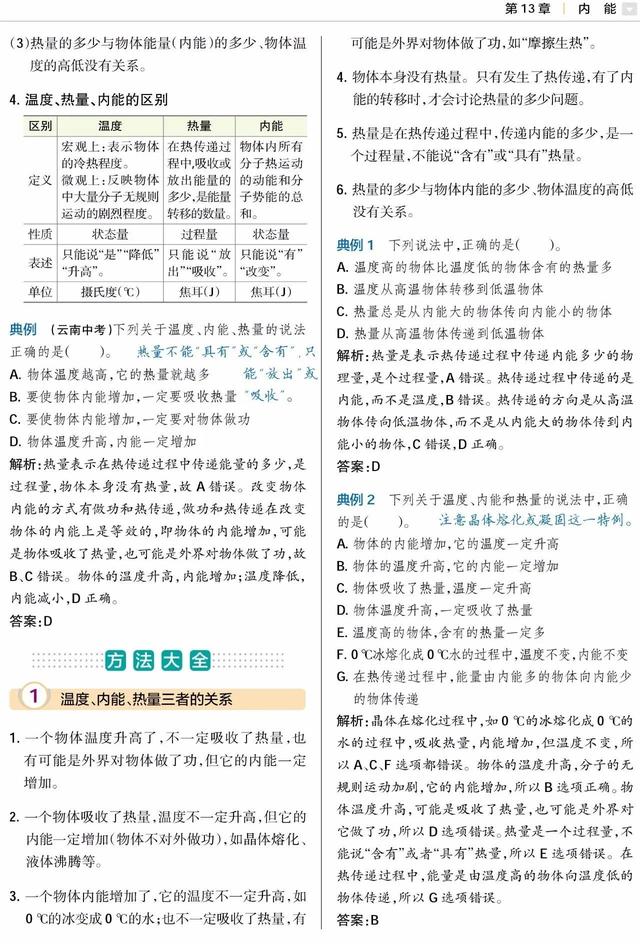 九年级物理第15章内能思维导图，初中物理34