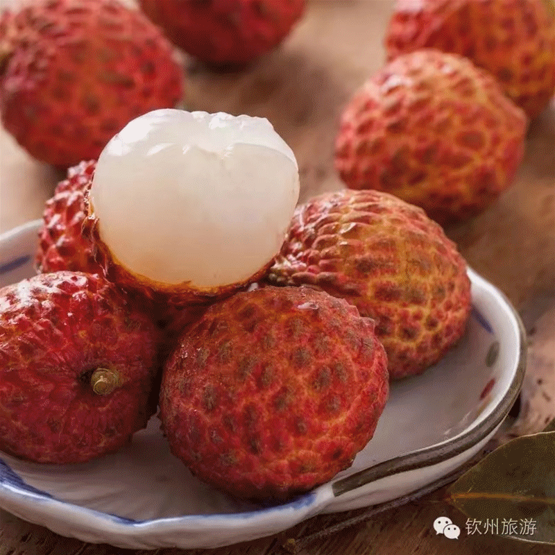 广东灵山荔枝采摘，灵山荔枝已成熟