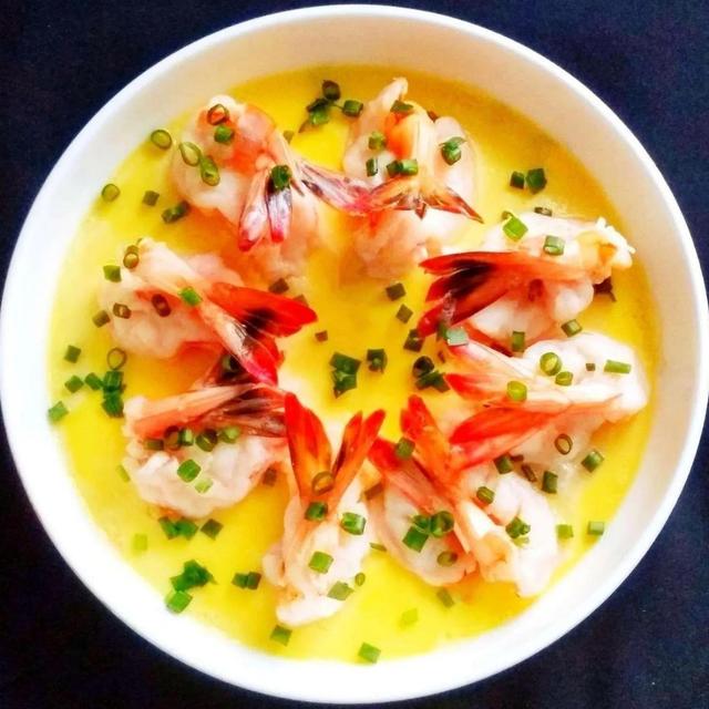 虾怎么摆盘好看图片，大虾年夜饭摆盘