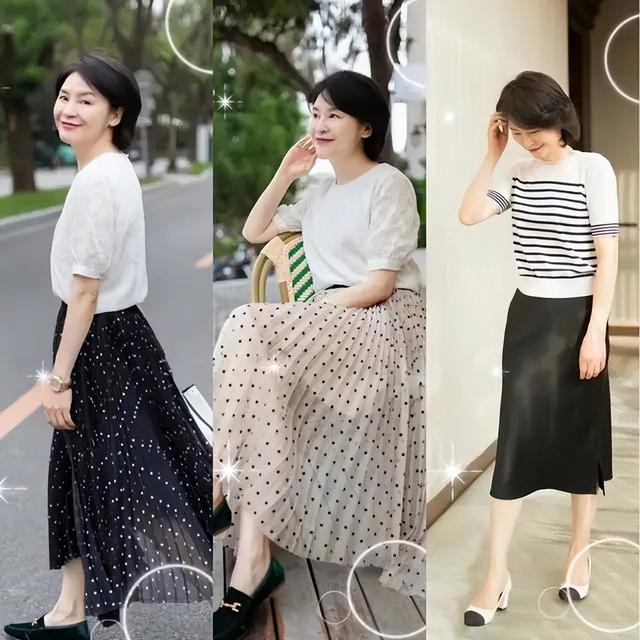 四十多岁女人穿衣打扮，适合40岁后女性优雅气质的穿搭（穿裙子尽量不配短丝袜）