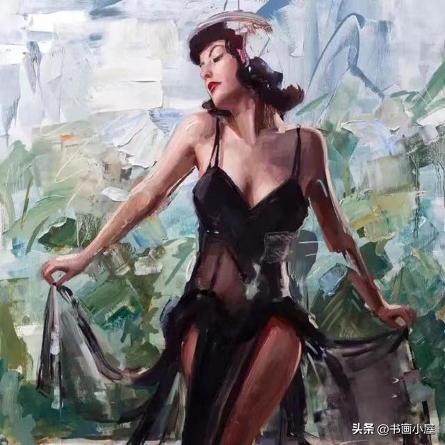 油画唯美艺术照，你喜欢这种婀娜多姿的美吗