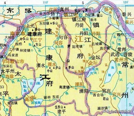 镇江历史地图演变，镇江市行政区划史