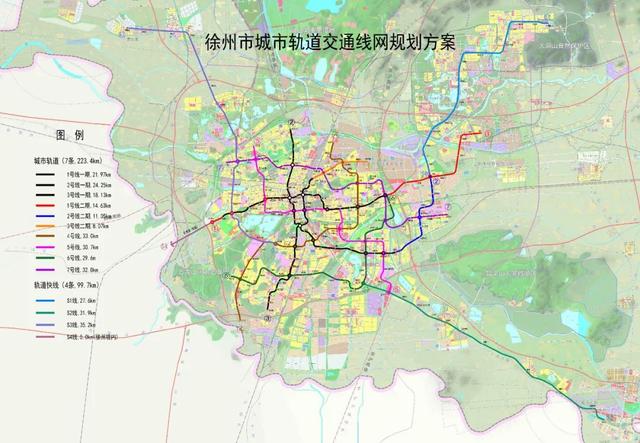 徐州地铁规划图，徐州地铁s2号线最新线路图（徐州地铁3号线二期）