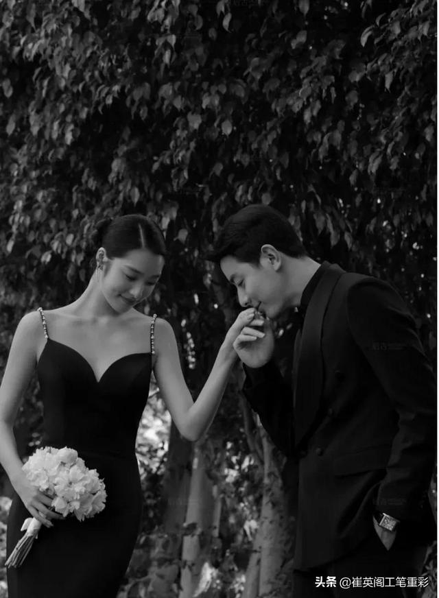 情侣写真复古文艺，黑白情侣写真艺术照