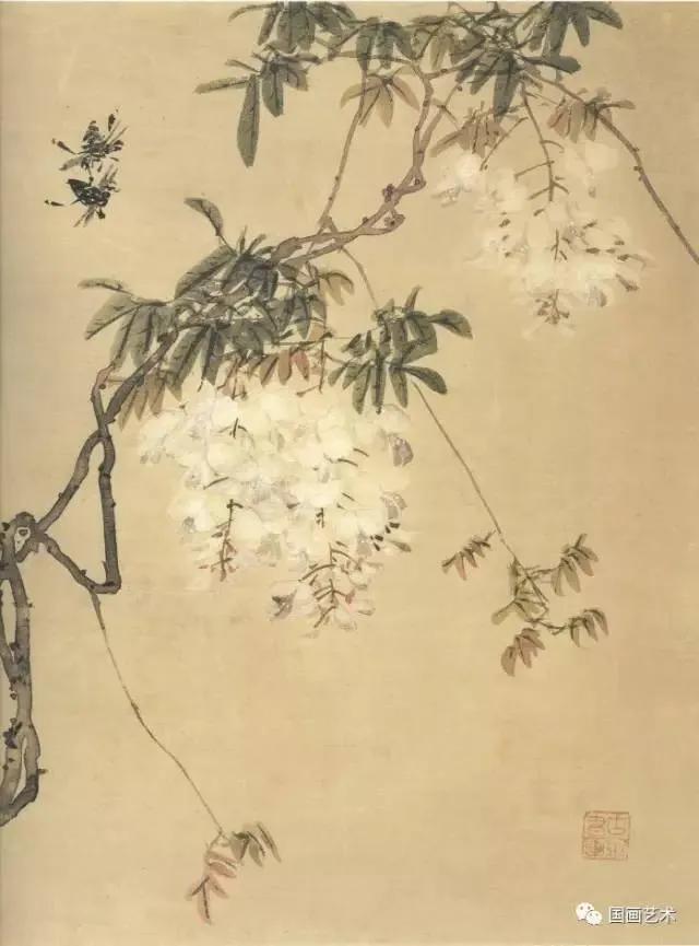 居廉淡雅国画作品欣赏，居廉精品画作欣赏