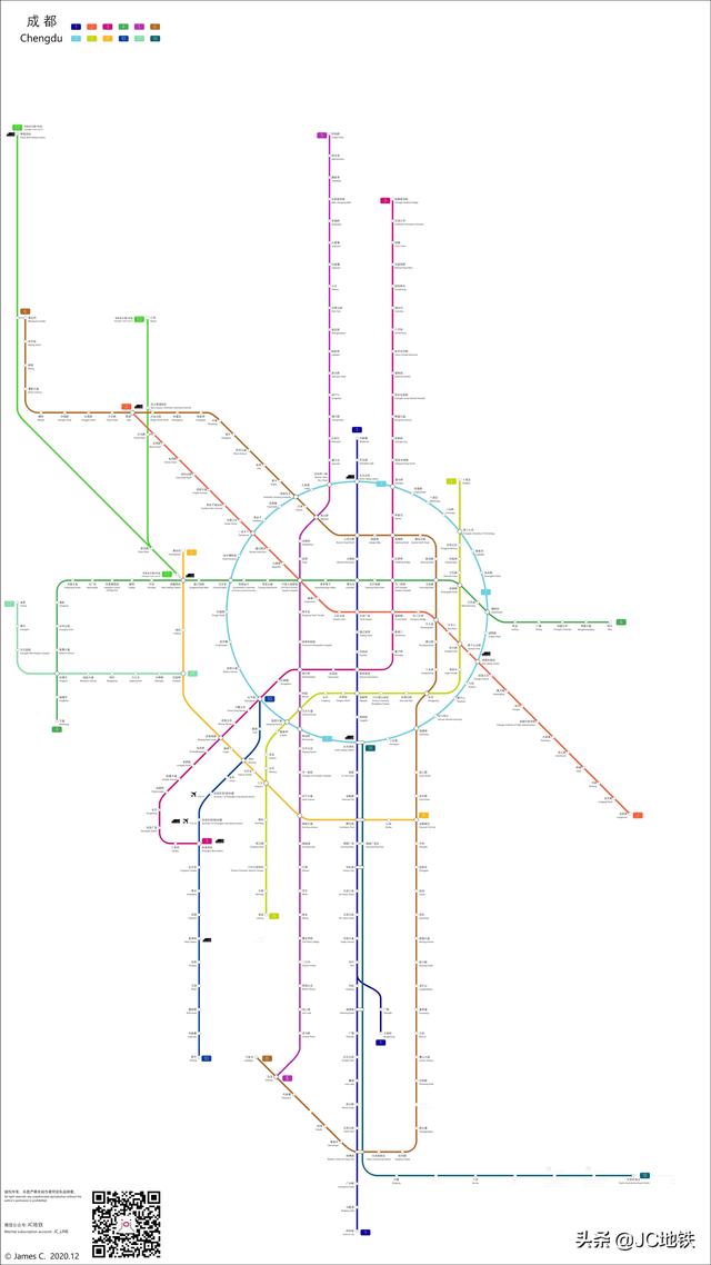 成都地铁线路分布图，成都地铁线路图