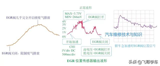 废气循环阀工作原理和故障现象，位置传感器的工作原理、检测方法、故障分析