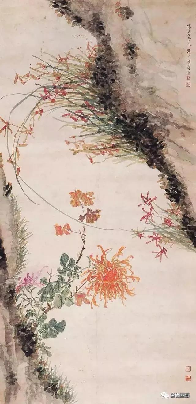 居廉淡雅国画作品欣赏，居廉精品画作欣赏