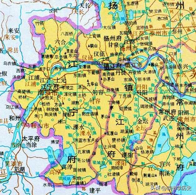 镇江历史地图演变，镇江市行政区划史