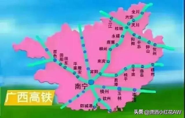 玉林市高铁规划图，玉林市各县份高铁规划建设