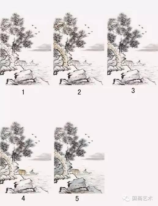 二十种山水画技法，图文示范山水画设色技法