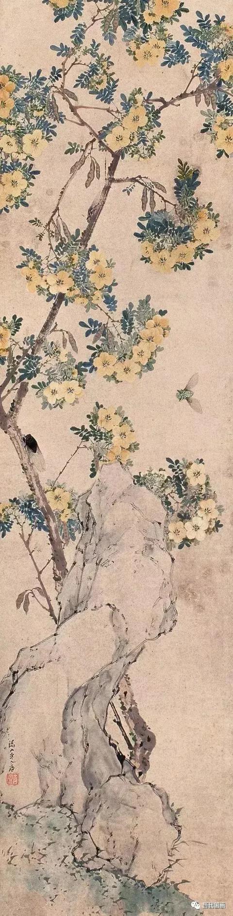 居廉淡雅国画作品欣赏，居廉精品画作欣赏