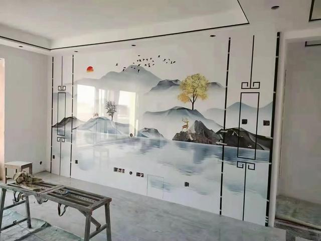 现代简约电视背景墙，现代简约的风格电视背景墙