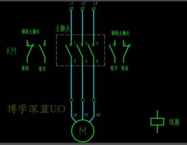 交流接触器启动暂停按钮开关接线，交流接触器控制电路讲解