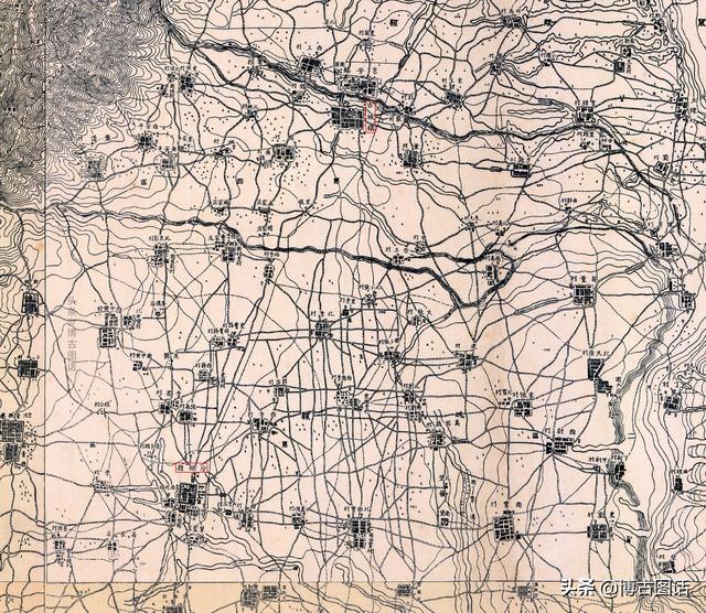 临汾地区地图全图，临汾市各县地理分布（山西临汾及周边二十县1938年高清地图）