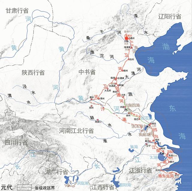 京杭大运河地图，京杭运河详细图解