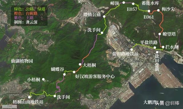 周日打卡鹏城第一峰，从蝴蝶谷-好汉坡步道登顶