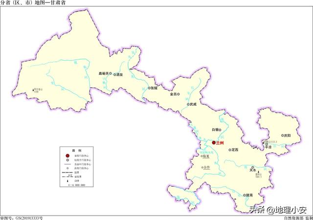 黄河水电站分布图，甘肃省黄河流域分几个水系