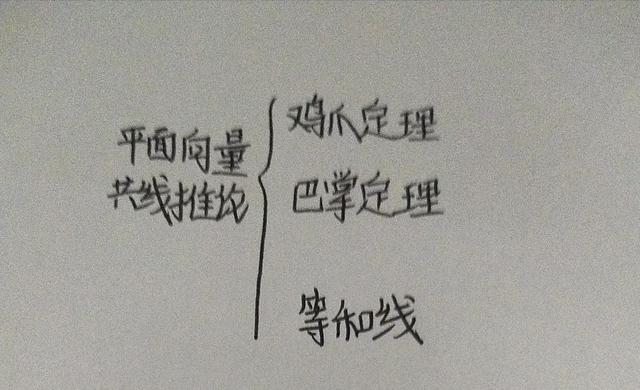 平面向量中的共线定理，平面向量共线推论