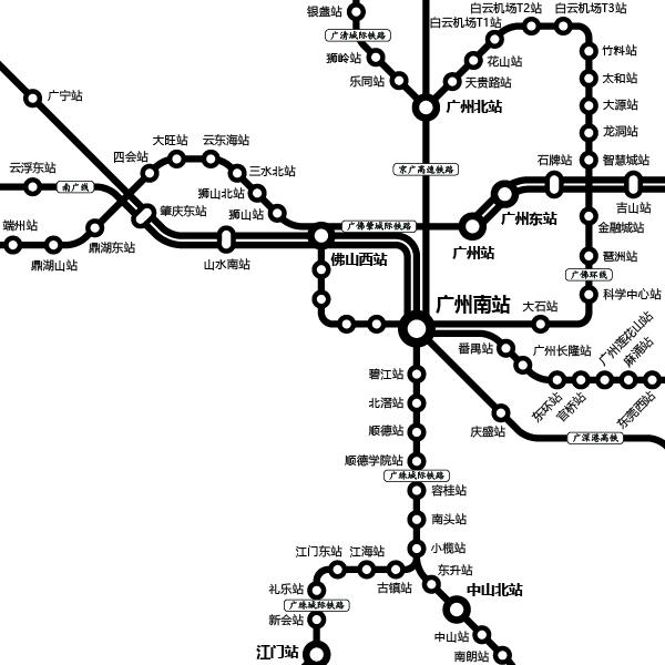 高铁地图高清版，高铁运行线路高清（此前地图已显示“京台高铁”线路图）