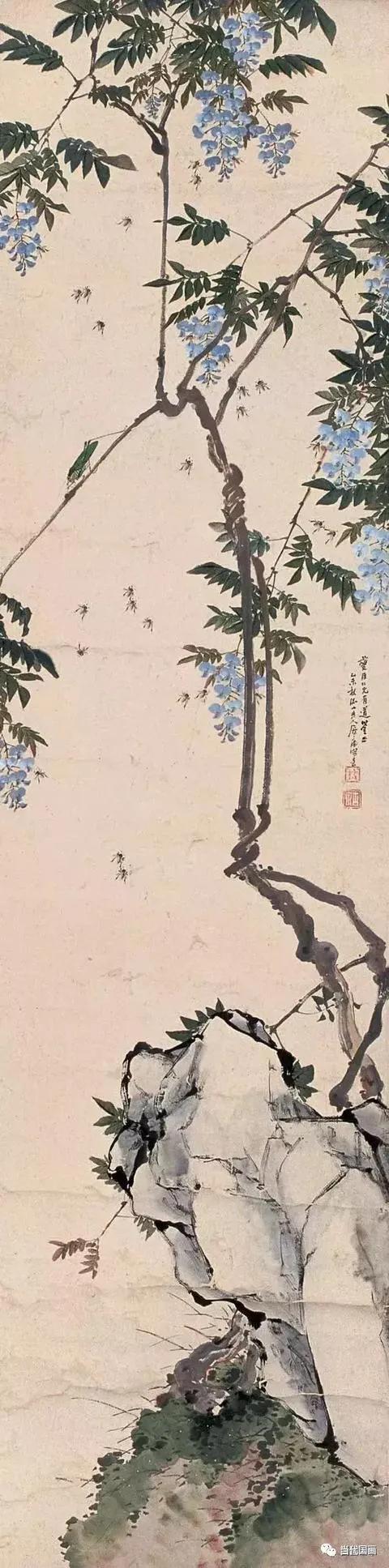 居廉淡雅国画作品欣赏，居廉精品画作欣赏