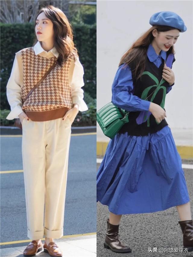 长款春季配色马甲怎么搭配，春季绝美的马甲穿搭