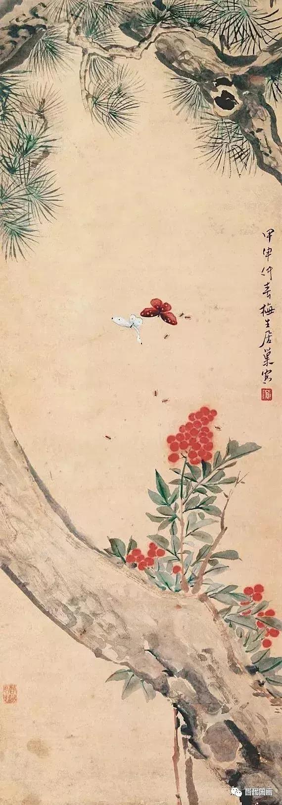居廉淡雅国画作品欣赏，居廉精品画作欣赏
