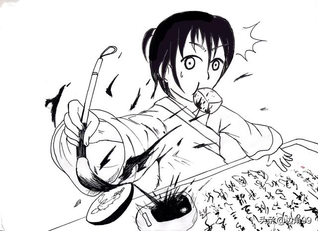 王羲之馒头蘸墨水的故事，书法故事王羲之墨当饭