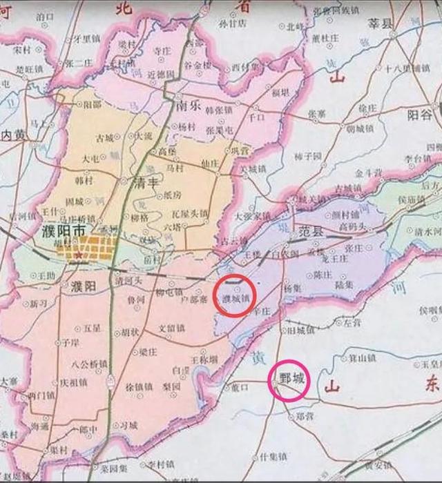 濮阳原来叫什么州，通过地图了解濮阳市的历史变迁