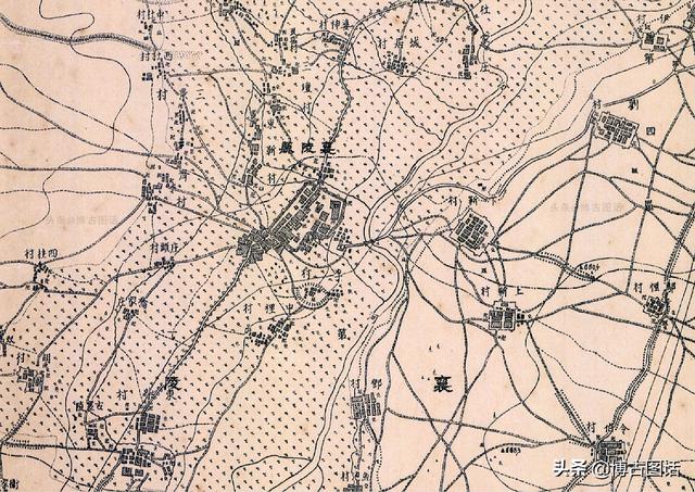 临汾地区地图全图，临汾市各县地理分布（山西临汾及周边二十县1938年高清地图）