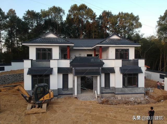 中式四合院效果图，现代中式四合院户型图