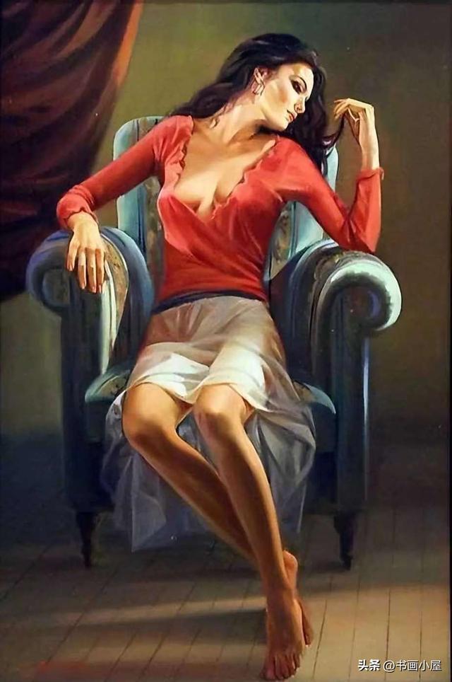 油画唯美艺术照，你喜欢这种婀娜多姿的美吗