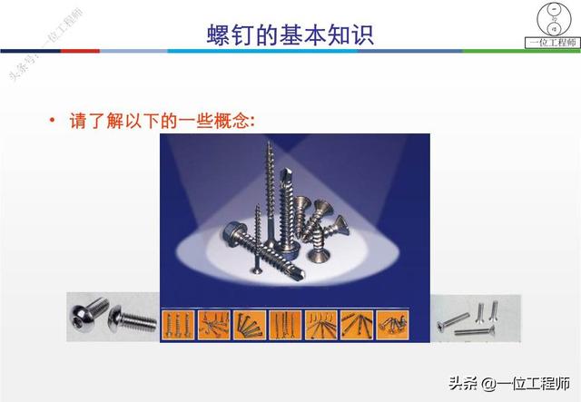 常见螺丝规格大全，5类螺钉图解4种螺纹应用