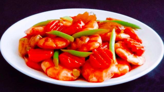 虾怎么摆盘好看图片，大虾年夜饭摆盘