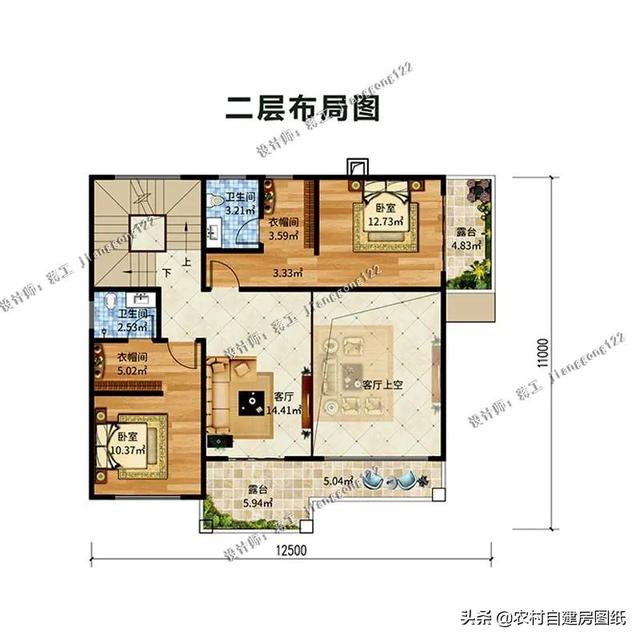 3层大气别墅农村自建房，外观大气、造价不高、布局舒适