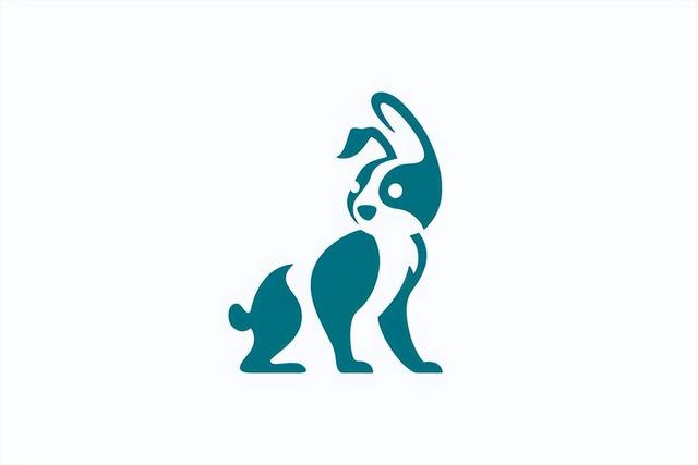 关于兔子元素logo图形设计，一组灵动的兔子元素标志设计