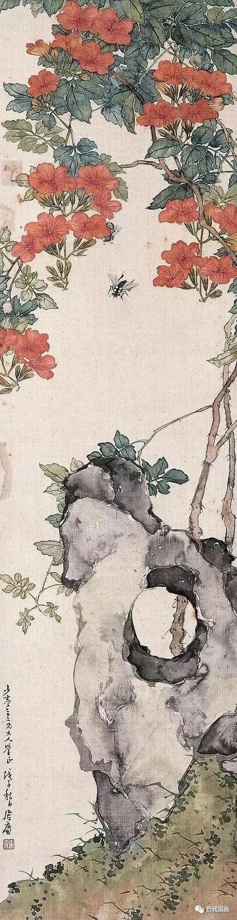 居廉淡雅国画作品欣赏，居廉精品画作欣赏