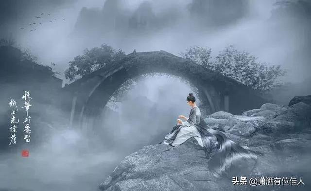 古风艺术摄影作品欣赏，一组唯美的水墨丹青摄影