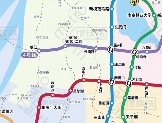 南京地铁线路图，南京轨道交通线路图（南京轨道交通运营）
