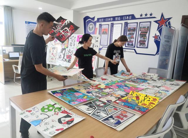 青少年禁毒主题绘画，看看学生娃手绘的禁毒漫画
