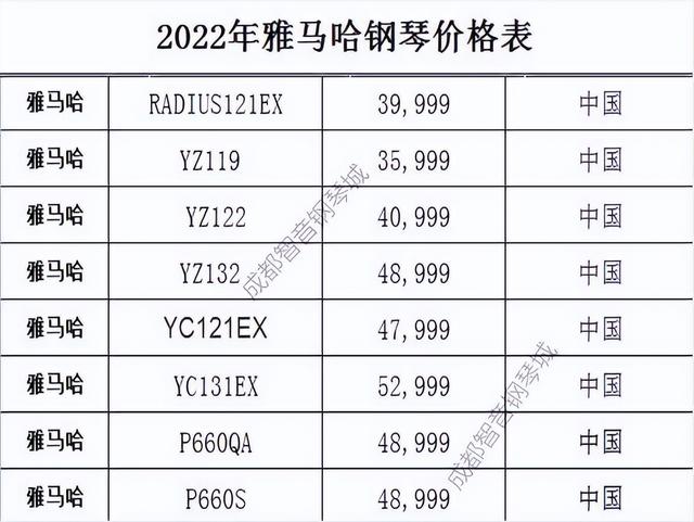 雅马哈钢琴报价官网，雅马哈钢琴官网报价（2021年雅马哈钢琴价格表）