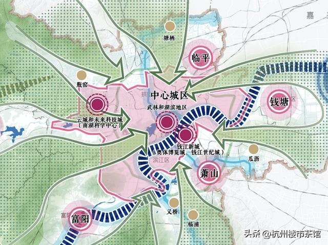 杭州新规划的11个区都有哪里，杭州最新板块图