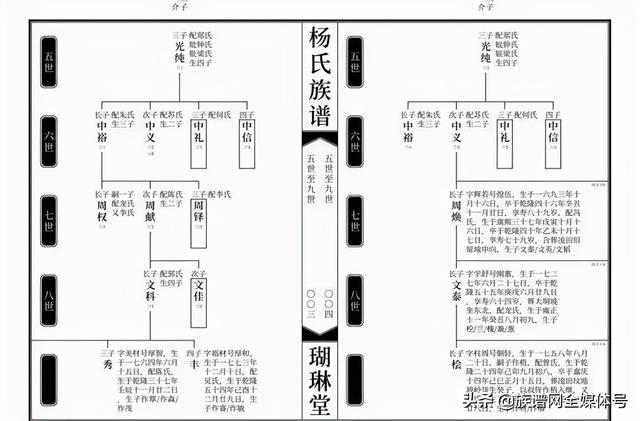 族谱名称大全及图解，各朝代族谱