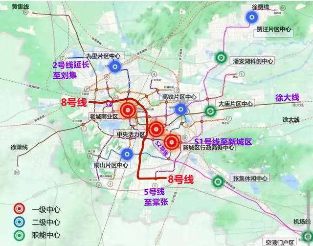 徐州地铁规划图，徐州地铁s2号线最新线路图（徐州地铁3号线二期）