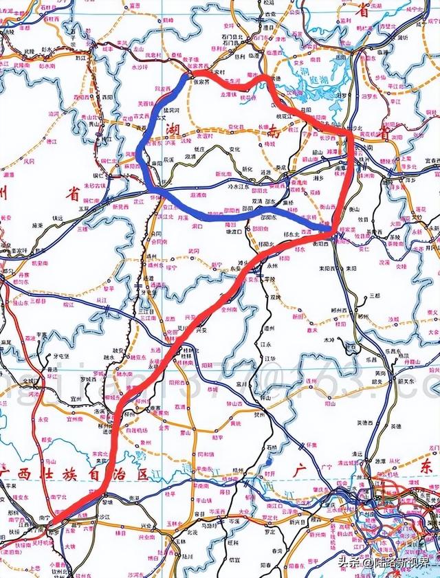 湖南省高铁线路规划全图，湖南这条高铁开通在即