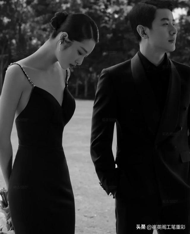 情侣写真复古文艺，黑白情侣写真艺术照