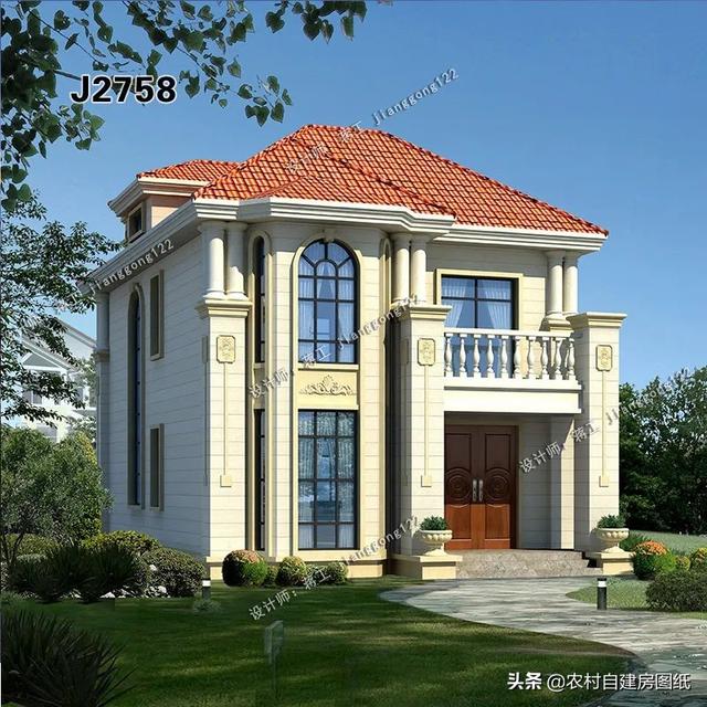 农村小别墅二层半，最新二层半别墅小户型（5款二层小户型别墅）