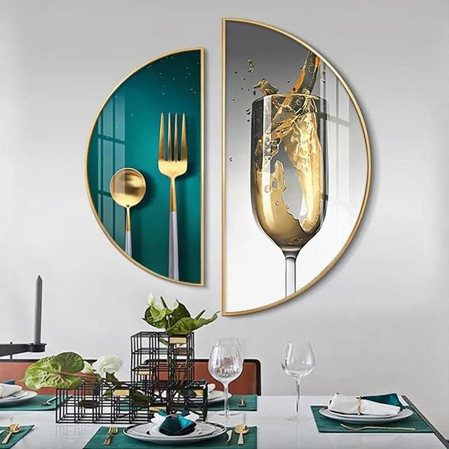 适合挂餐厅的小画，“餐厅摆三果