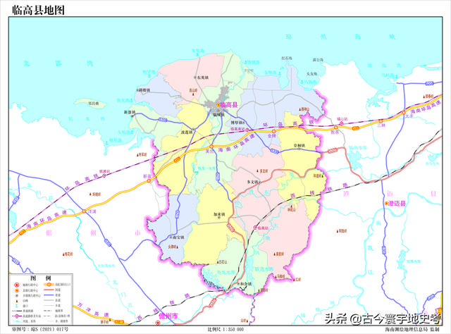 海南地图高清版大图，海南省十八个市县的地图（《中国各省份高清版大图》组图）