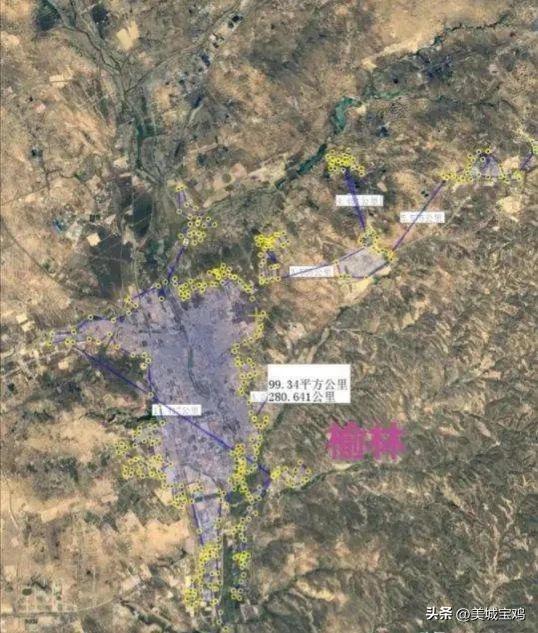 陕西省各城市建成区排行榜，2022陕西各市最新建成区面积